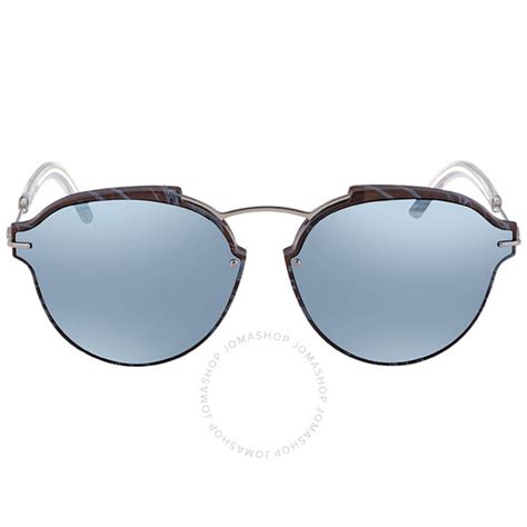 Dior Grey Light Blue Geometric Ladies Sunglasses DIORECLAT 